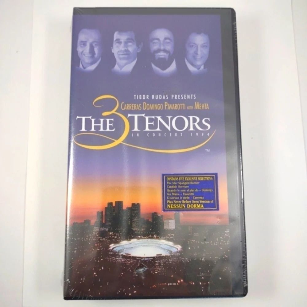 The 3 Tenors in Concert 1994 Sealed Clam Shell Case New VHS